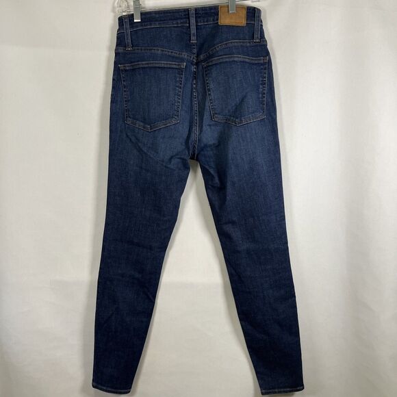 J. Crew Jeans Women's 30 Curvy Toothpick Dark Wash Denim Stretch Skinny Ankle - Picture 4 of 7